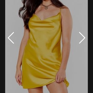 Satin Cowl Cami Dress